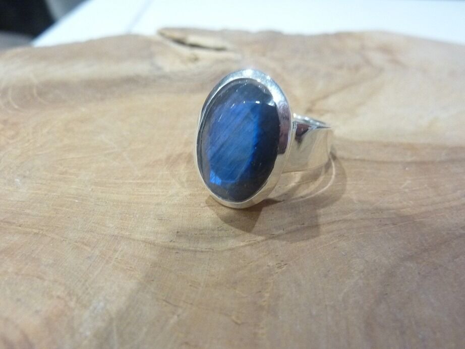 Bague Labradorite taille 55 argent 925 GG 2629
