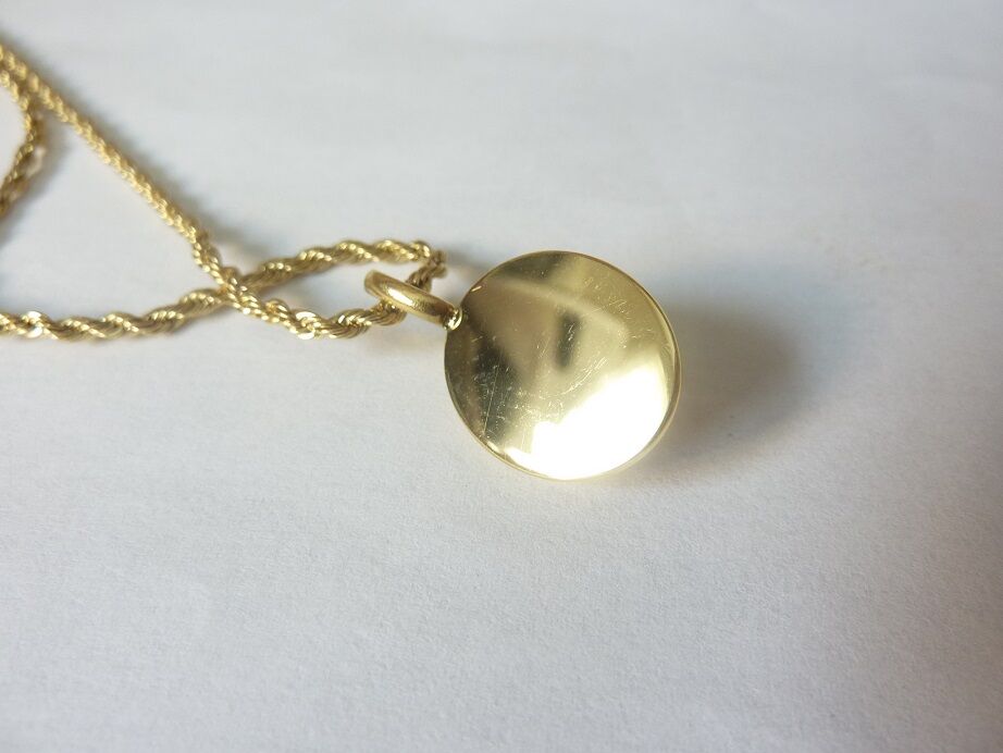 Collier pendentif Quartz cristal de roche acier inoxydable