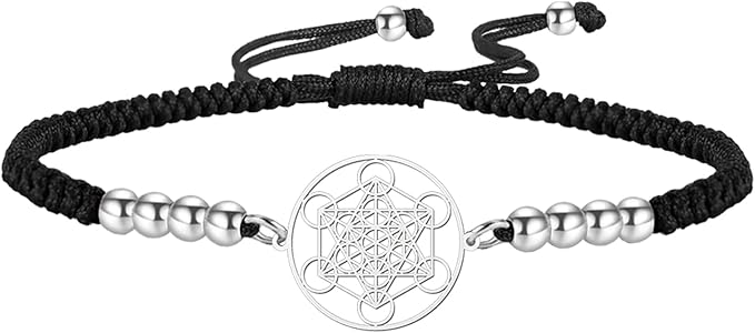 Bracelet réglable cube de Métatron ref argent