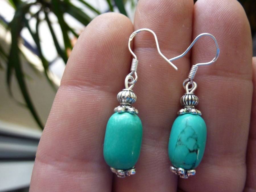 BOUCLES D'OREILLES TURQUOISE