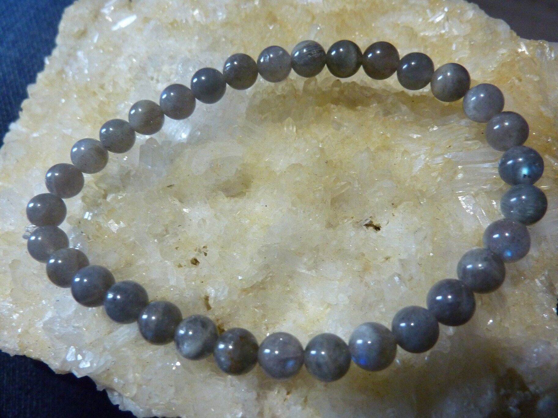 Bracelet Labradorite - perles rondes 6 mm – Image 3