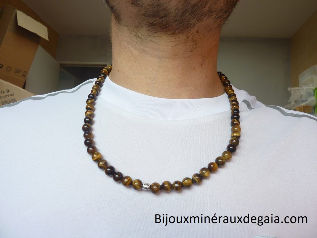 COLLIER PROTECTION OEIL DE TIGRE
