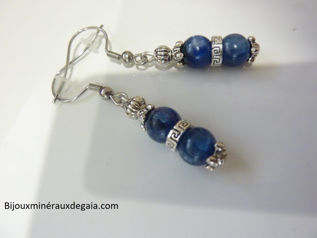 Boucles d'oreilles CYANITE DISTHENE