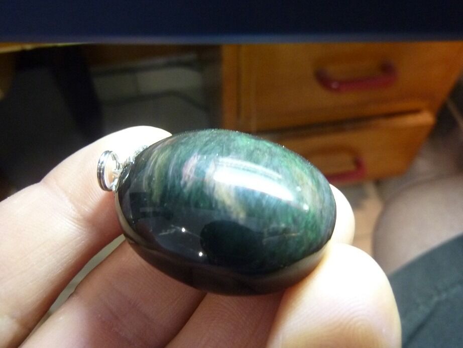 Pendentif Obsidienne mentogochol rare ref 0726