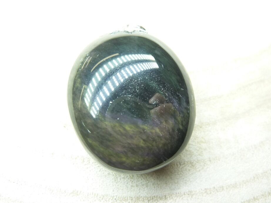 Pendentif Obsidienne mentogochol rare ref 0726