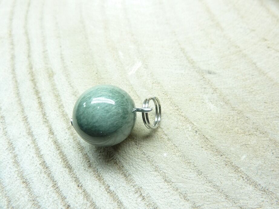 Pendentif Séraphinite–perles rondes 12 mm