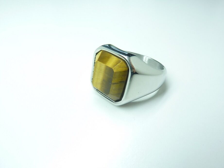 Bague Oeil de tigre taille 59 ref 1405