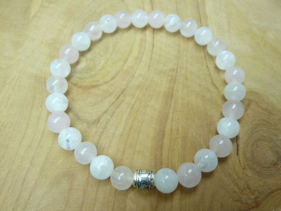 Bracelet Pierre de lune - Quartz rose