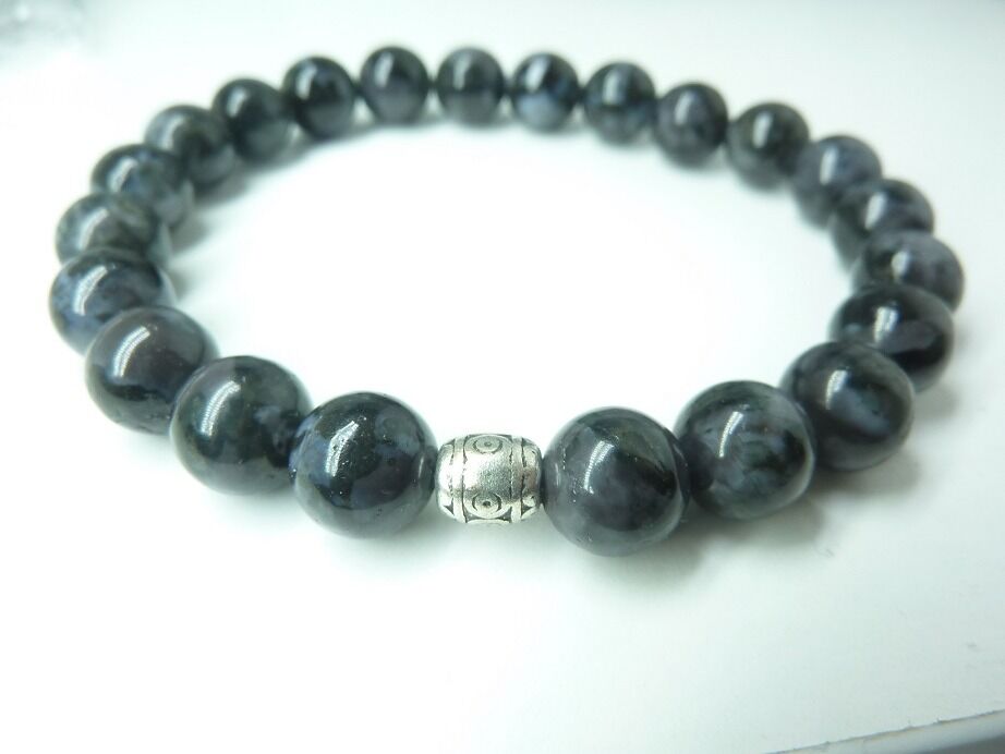 Bracelet Gabbro - Perles rondes 8 mm