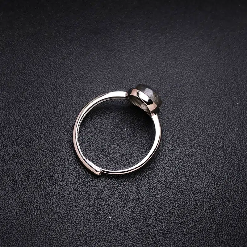 Bague réglable Labradorite argent 925
