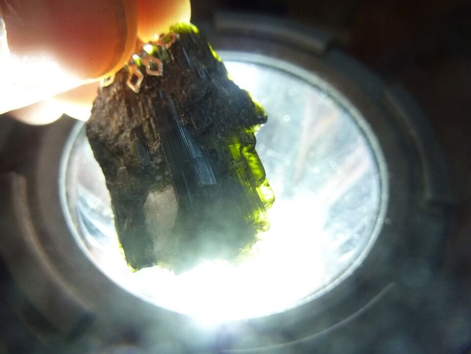 Pendentif tourmaline verte Ultra Rare ref 838