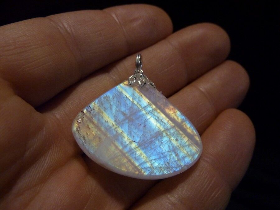 PENDENTIF PIERRE DE LUNE GEMME 55,5 carats 11.1 gr AAA+ ref 5064 – Image 2