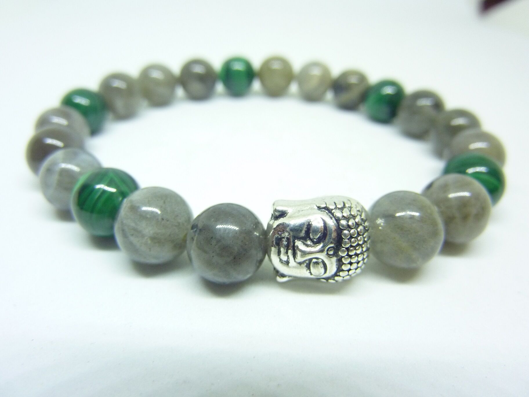 BRACELET MALACHITE-LABRADORITE force et protection