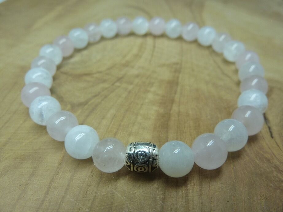 Bracelet Pierre de lune - Quartz rose