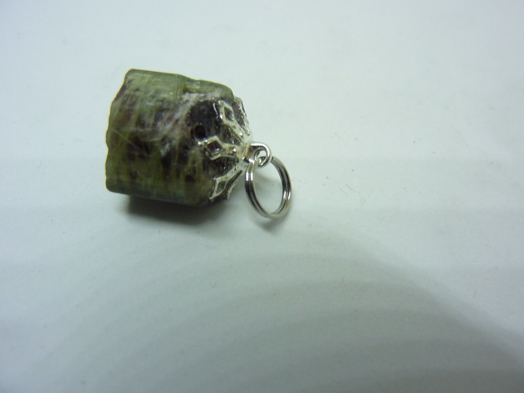 Pendentif Tourmaline melon d'eau très rare ! ref 7620