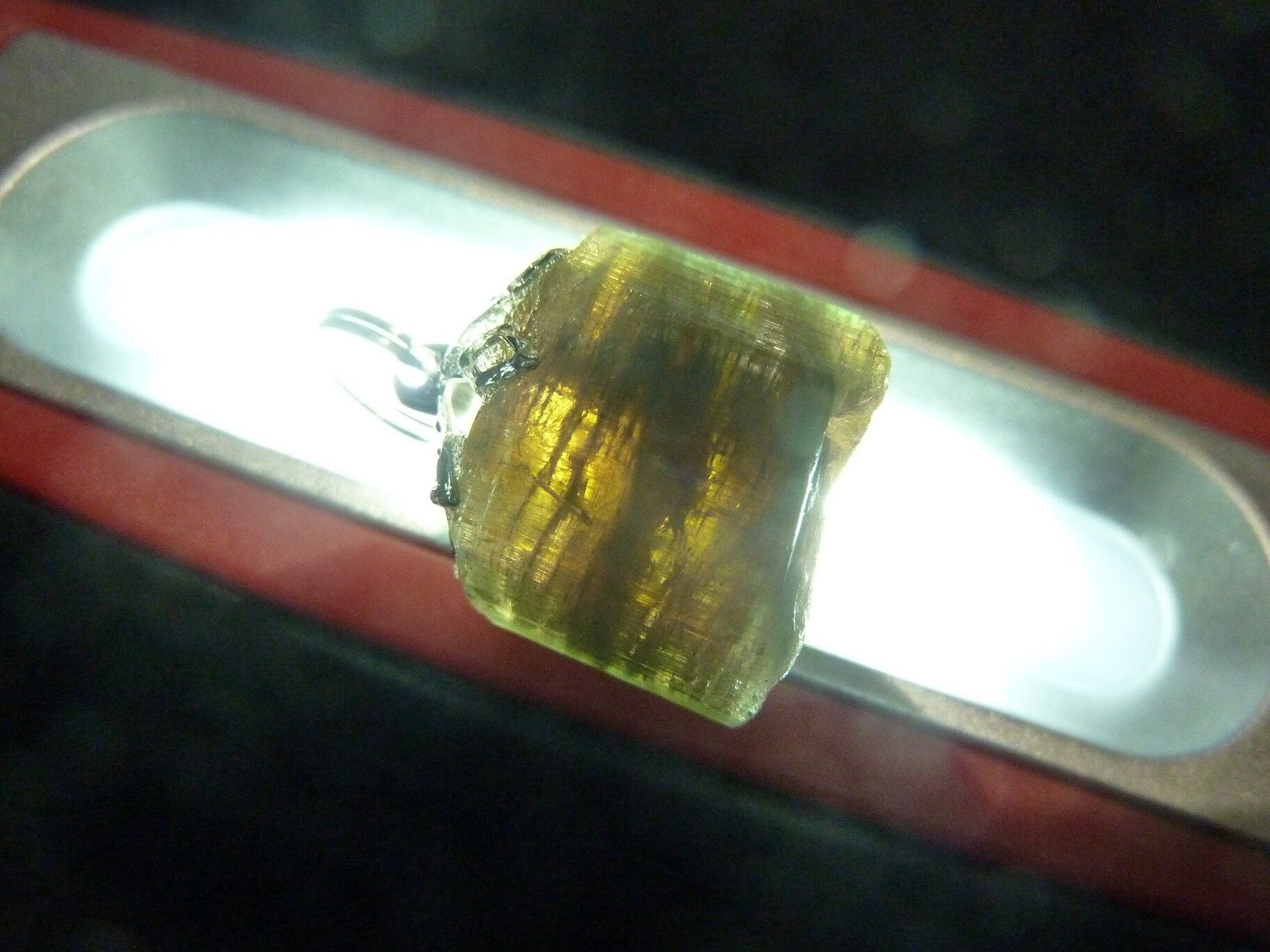 Pendentif Tourmaline melon d'eau très rare ! ref 7620 – Image 3