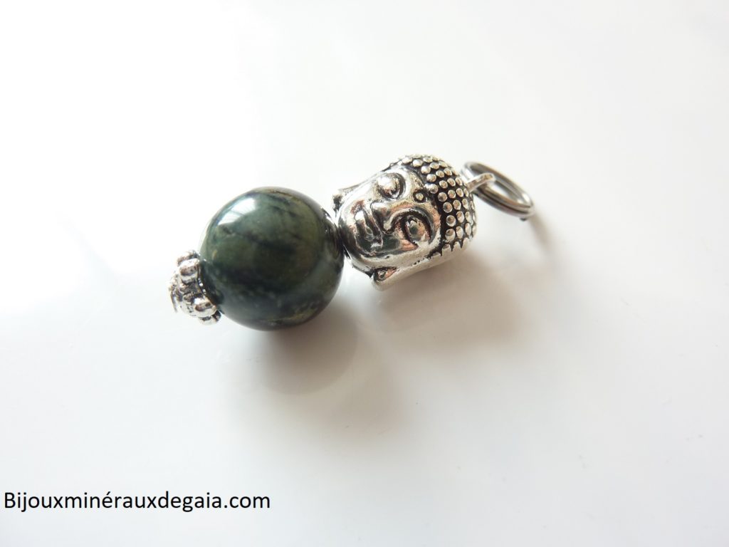 PENDENTIF JASPE KAMBAMBA BOUDDHA