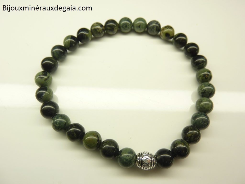 Bracelet Jaspe Kambamba-Perles rondes 6 mm
