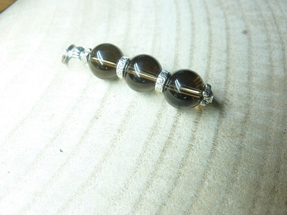 Pendentif larme d'apache obsidienne perles 10 mm