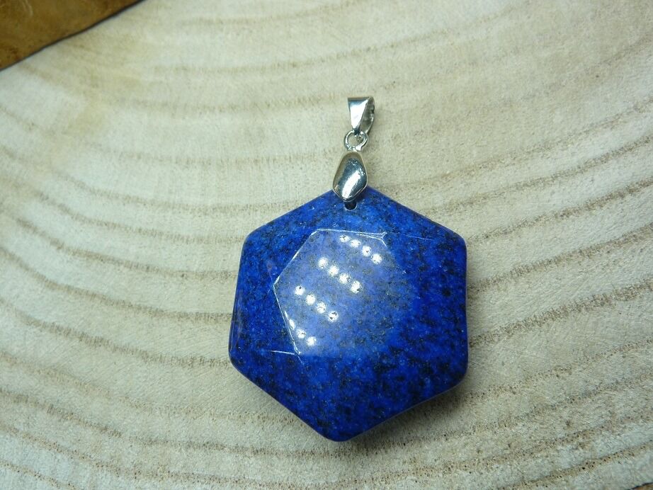 Pendentif Lapis lazuli sceau de Salomon