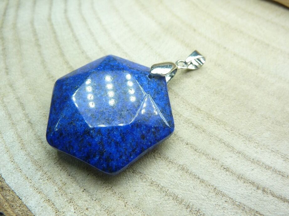 Pendentif Lapis lazuli sceau de Salomon