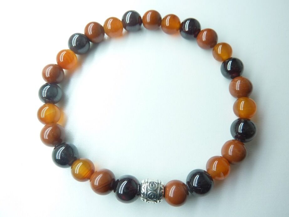 Bracelet Libido Grenat-Cornaline-Jaspe rouge
