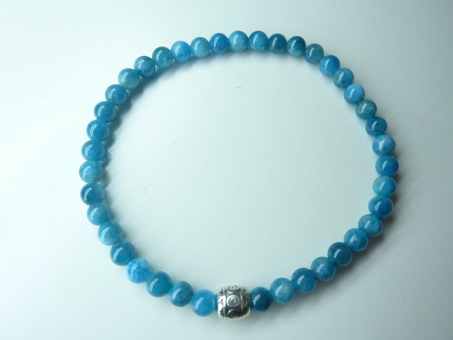 Bracelet Apatite - Perles rondes 4 mm