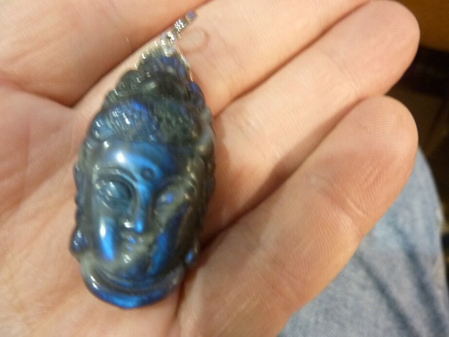 Pendentif Labradorite Bouddha ref 1102