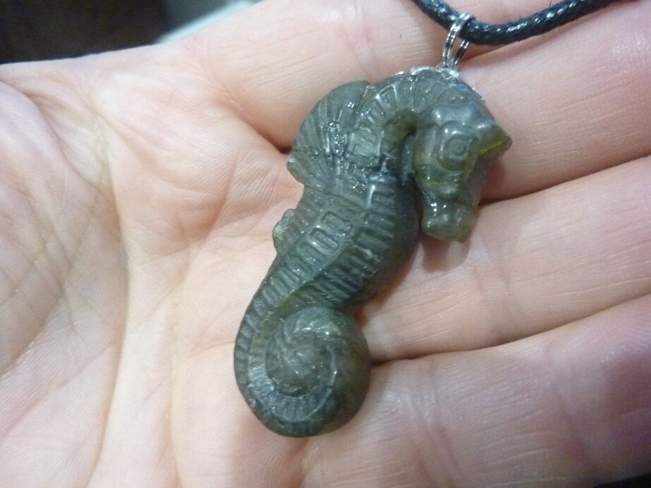 Pendentif Hippocampe Labradorite GG 3010