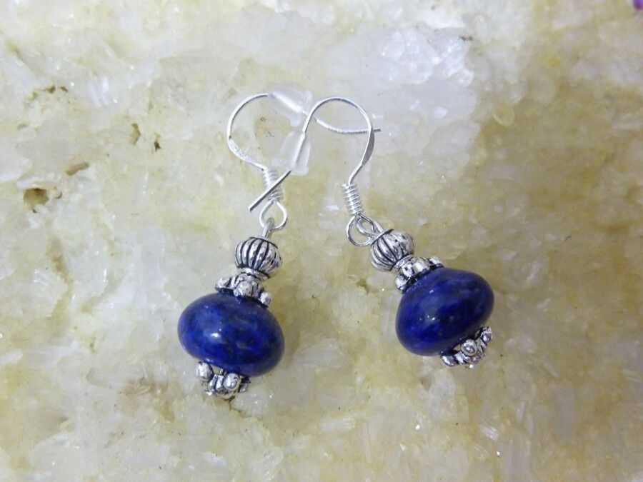 BOUCLES D'OREILLES LAPIS LAZULI