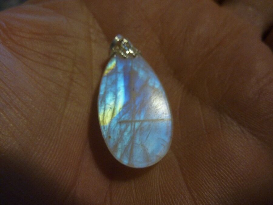 PENDENTIF PIERRE DE LUNE GEMME 25 cts AAA+ ref 8784 – Image 2