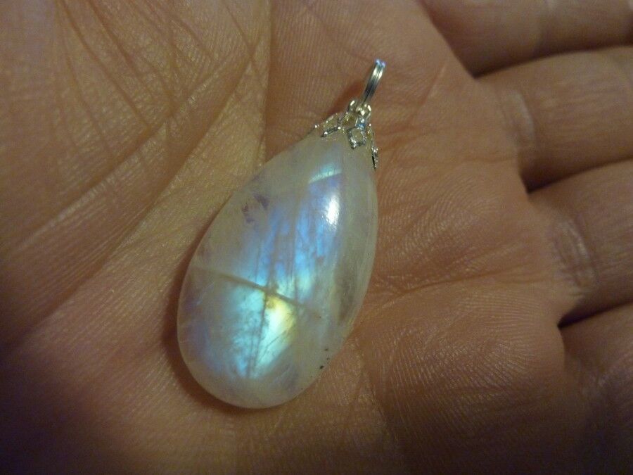 PENDENTIF PIERRE DE LUNE GEMME 25 cts AAA+ ref 8784 – Image 3