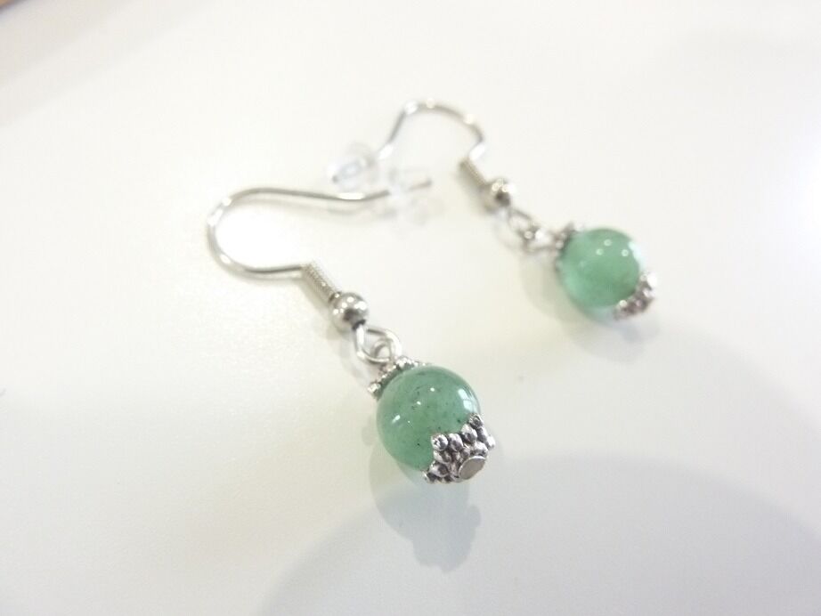 Boucles d'oreilles Aventurine verte