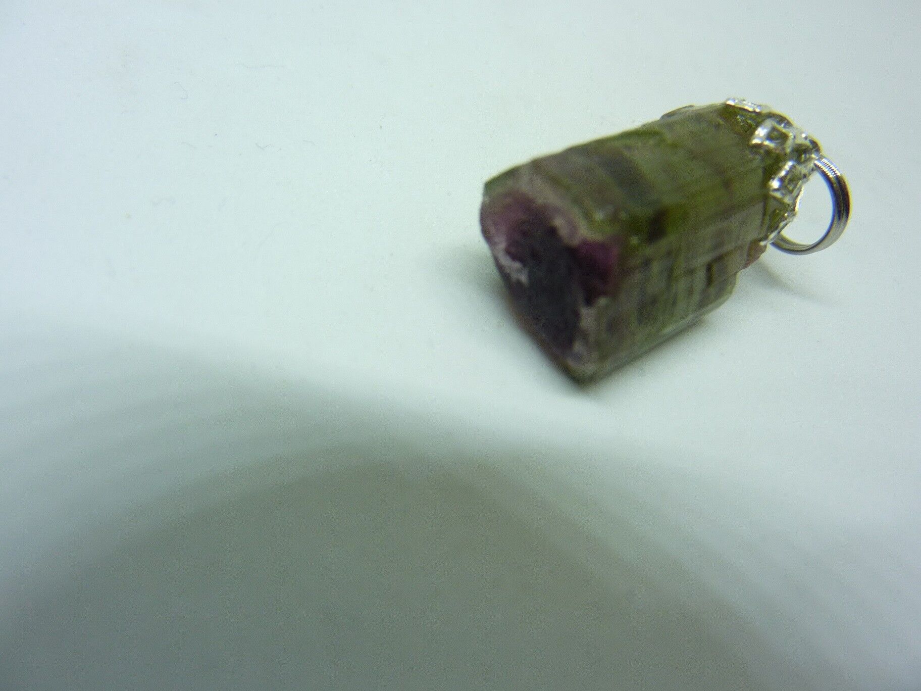 Pendentif Tourmaline melon d'eau très rare ! ref 7845 – Image 2