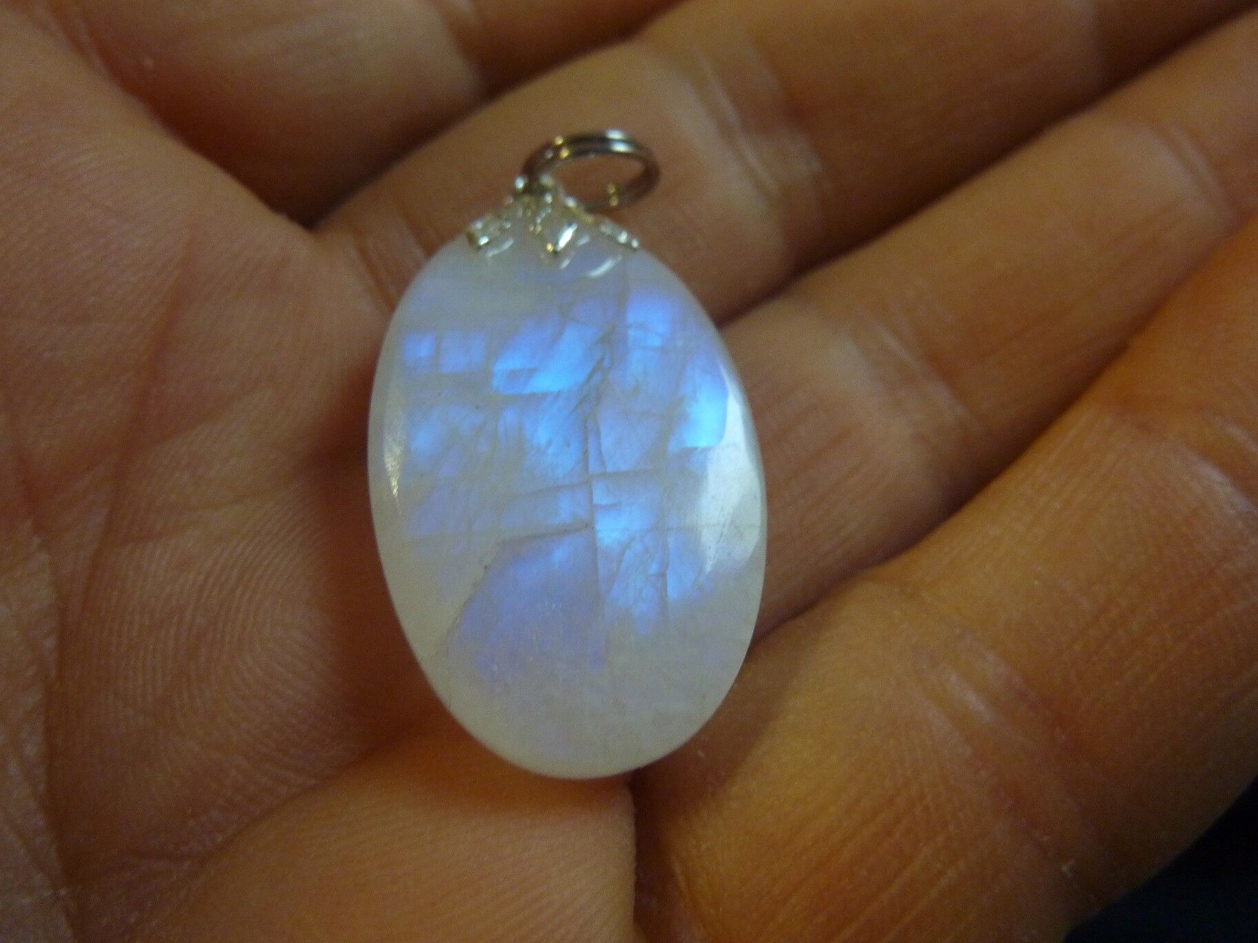 PENDENTIF PIERRE DE LUNE GEMME AAA+ ref 3387 – Image 2