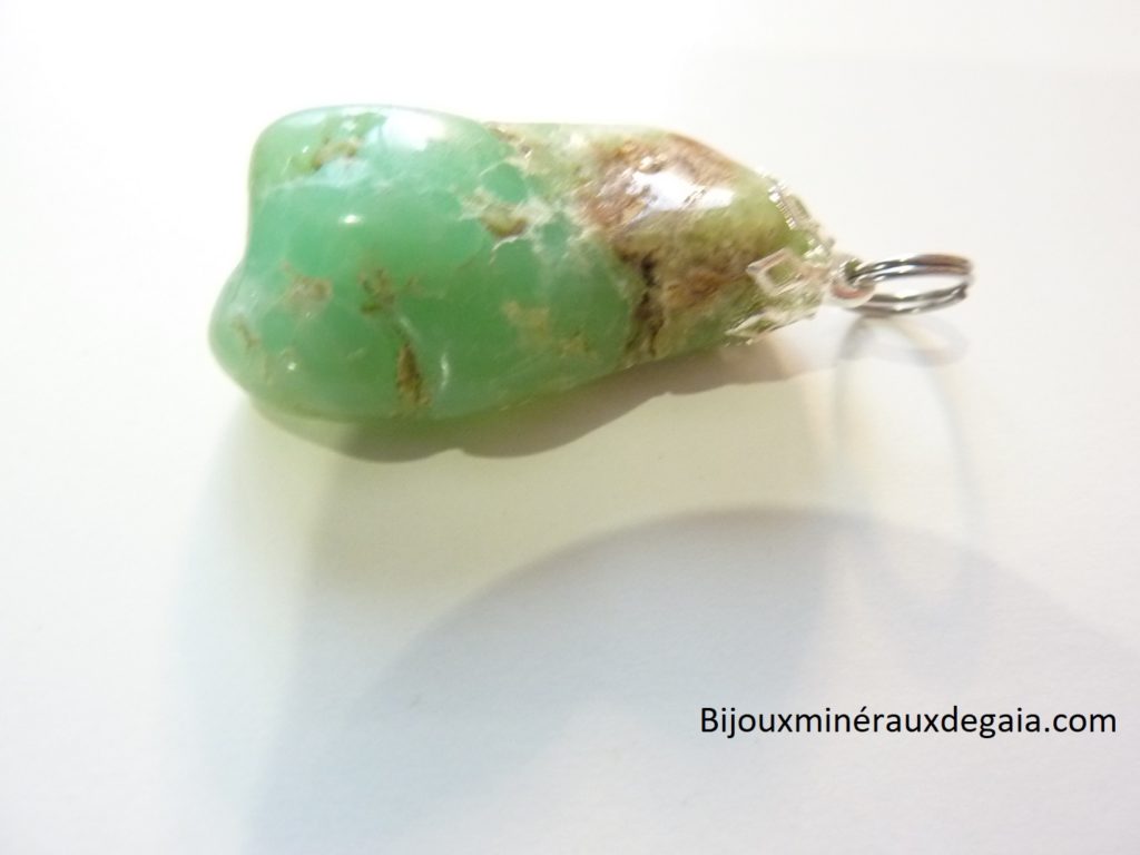 PENDENTIF CHRYSOPRASE Ref 7817