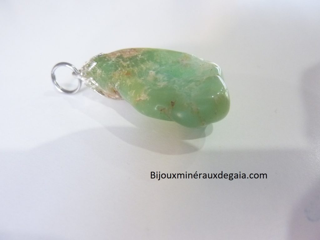 PENDENTIF CHRYSOPRASE Ref 7817