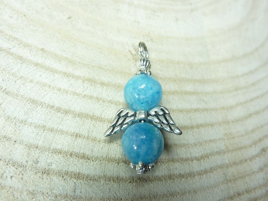 Pendentif Hémimorphite - perles rondes 10 mm