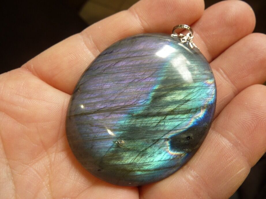 Pendentif Labradorite violet 46,1 g réf 2807