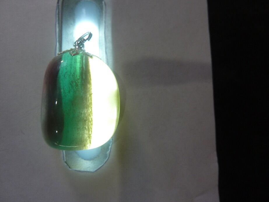 Pendentif Fluorite jaune top énergies positive ref 0212