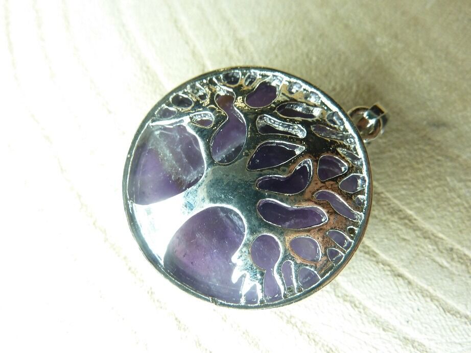 Pendentif Améthyste arbre de vie
