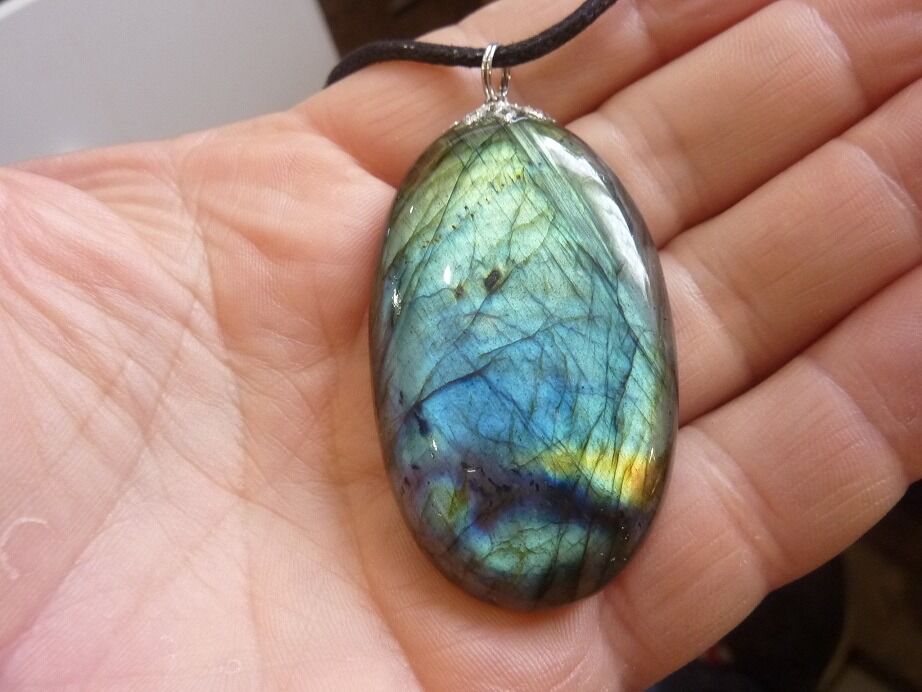 Collier pendentif Labradorite ref 751