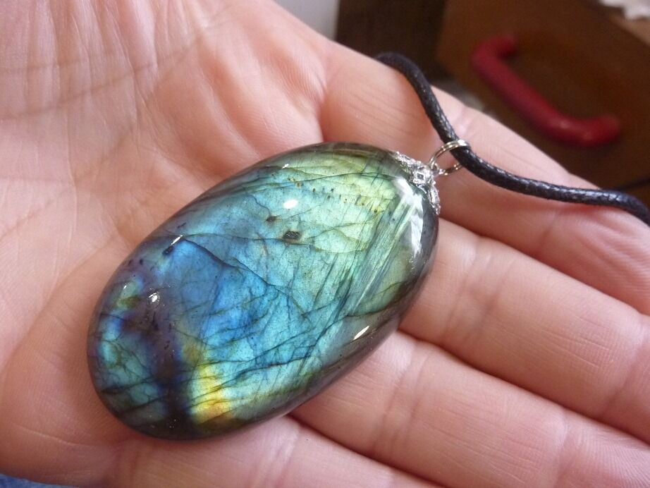 Collier pendentif Labradorite ref 751