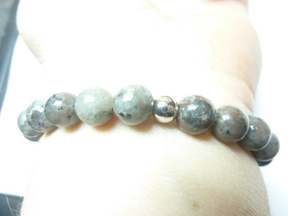 Bracelet Yooperlite – perles rondes de 8 mm