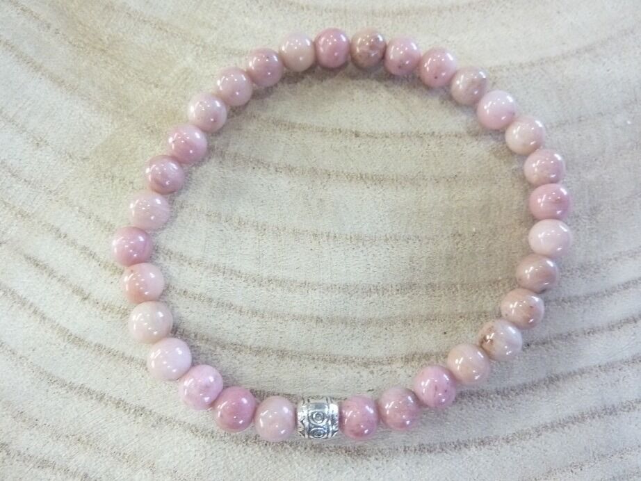 Bracelet Rhodochrosite-Perles rondes 6 mm
