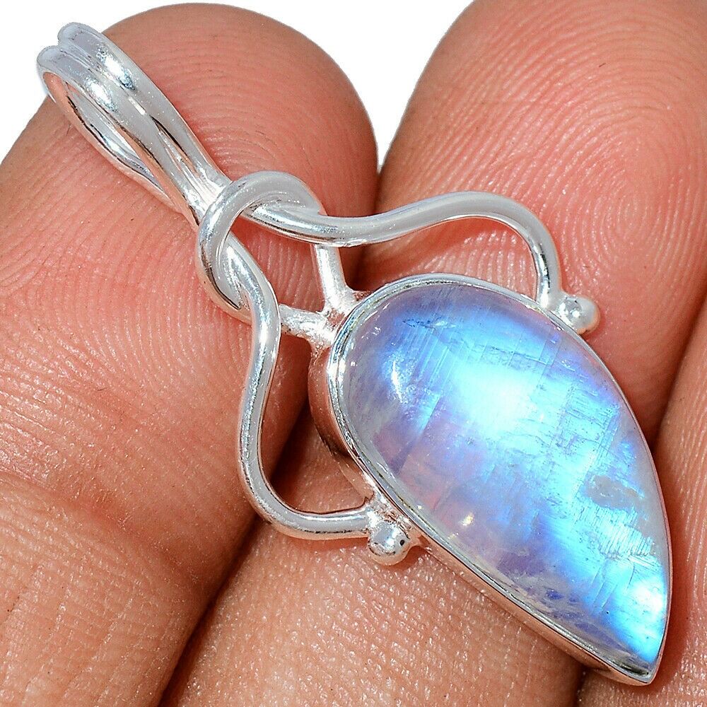 Pendentif Pierre de lune Monture argent 925 Ref 5879