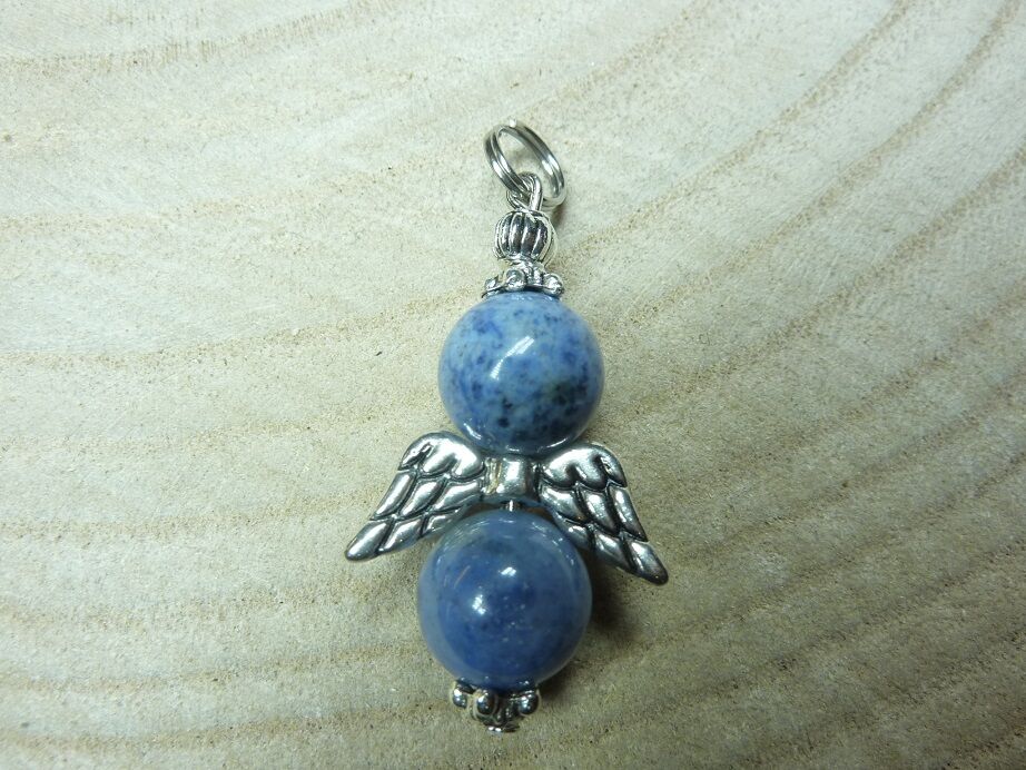 Pendentif Dumortiérite ange 10 mm