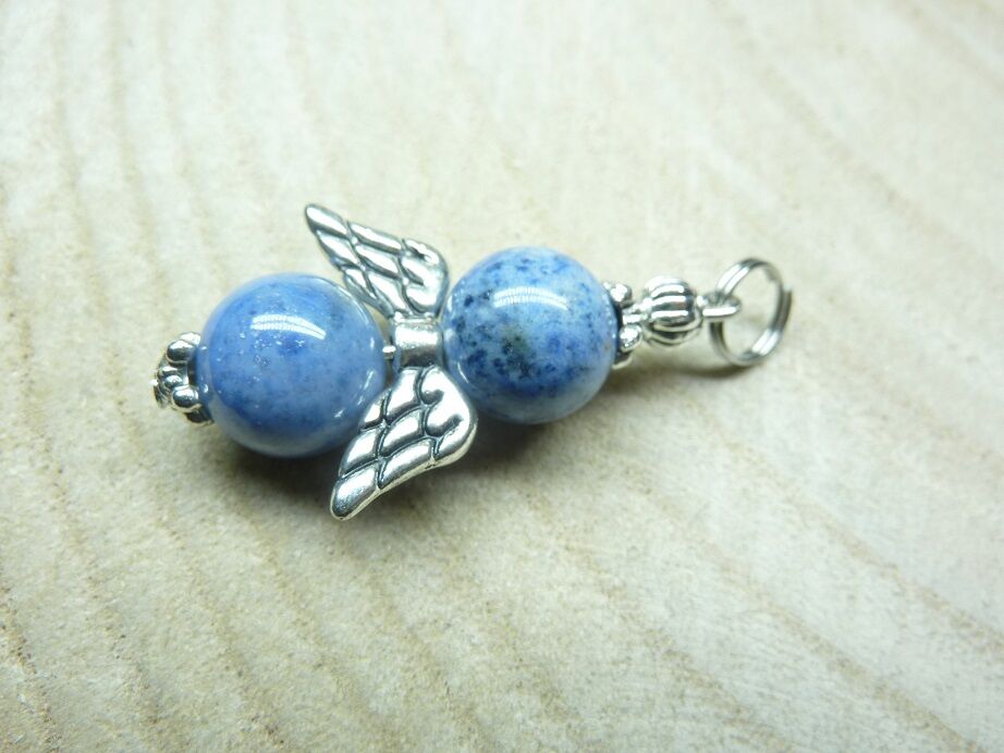 Pendentif Dumortiérite ange 10 mm
