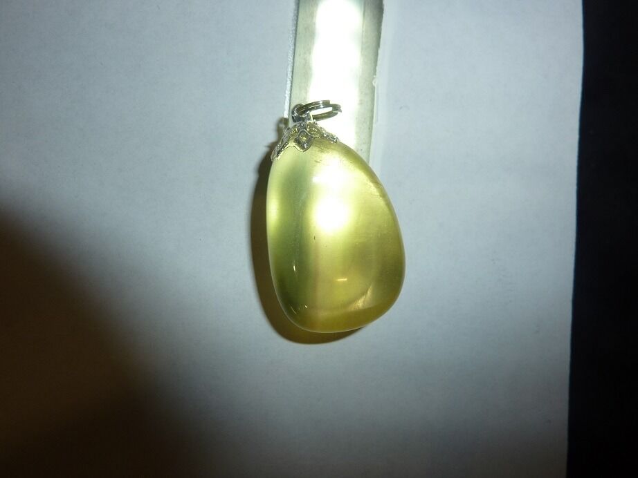 Pendentif Fluorite jaune ref 2806