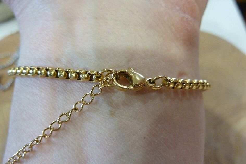 Bracelet noeud de sorcière (Wiccan) ref Or